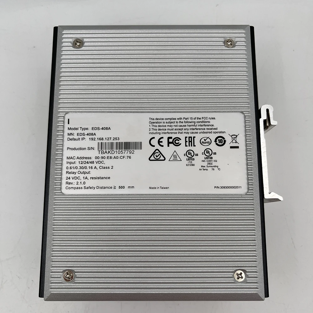 

Managed Industrial Ethernet Switch EDS-408A