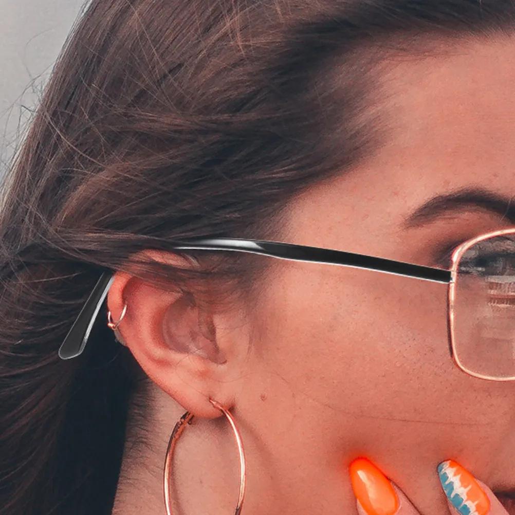 

2Sets Hypoallergenic Eyeglasses Temples Comfortable Lightweight Universal Glasses Arm Legs Replacement Metal Eyeglass Repair Kit