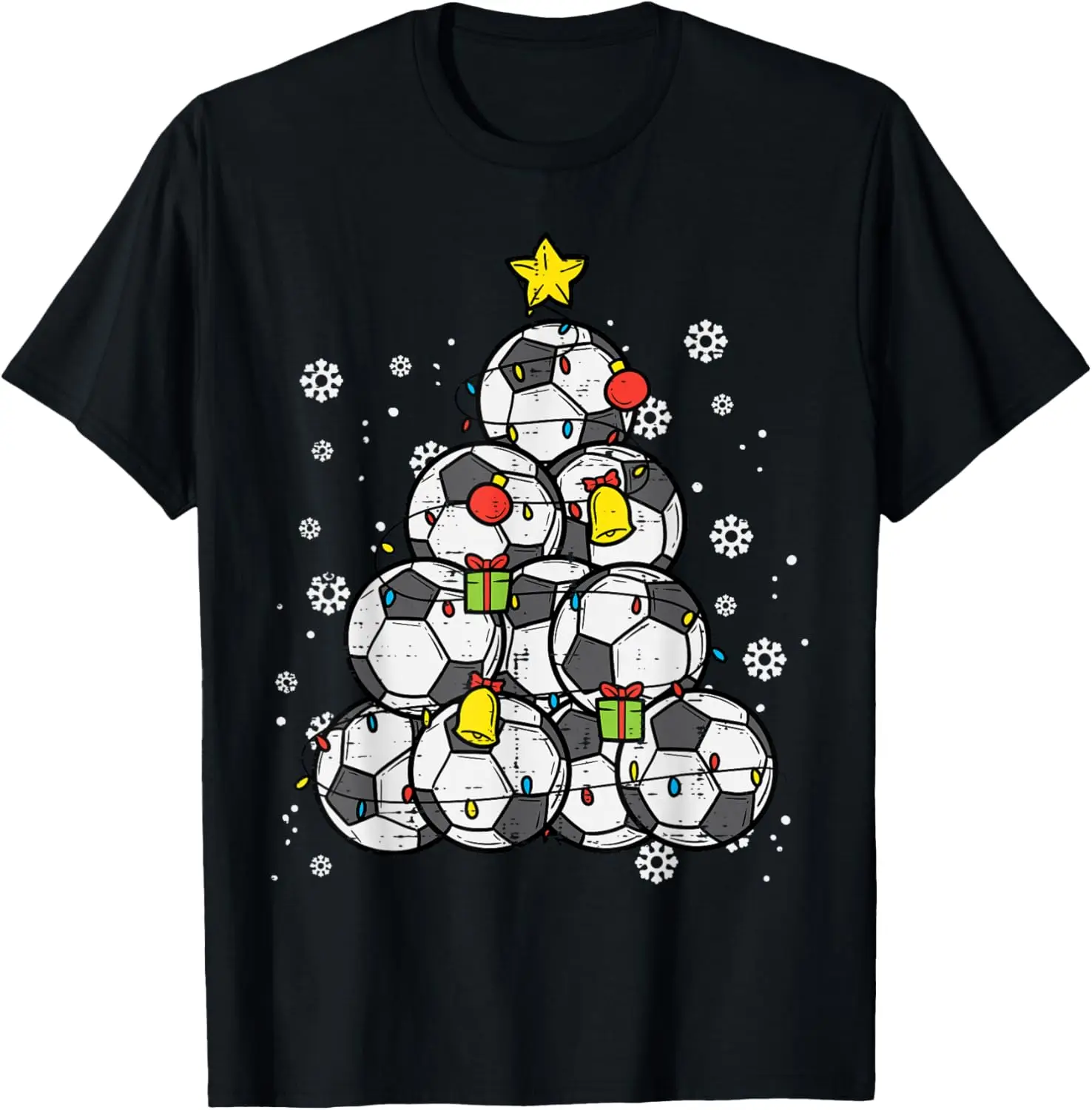 Soccer Christmas Tree Xmas Player Boys Girls Men Women Kids T-Shirt Unisex Summer Streetwear Tops Camiseta Hombre