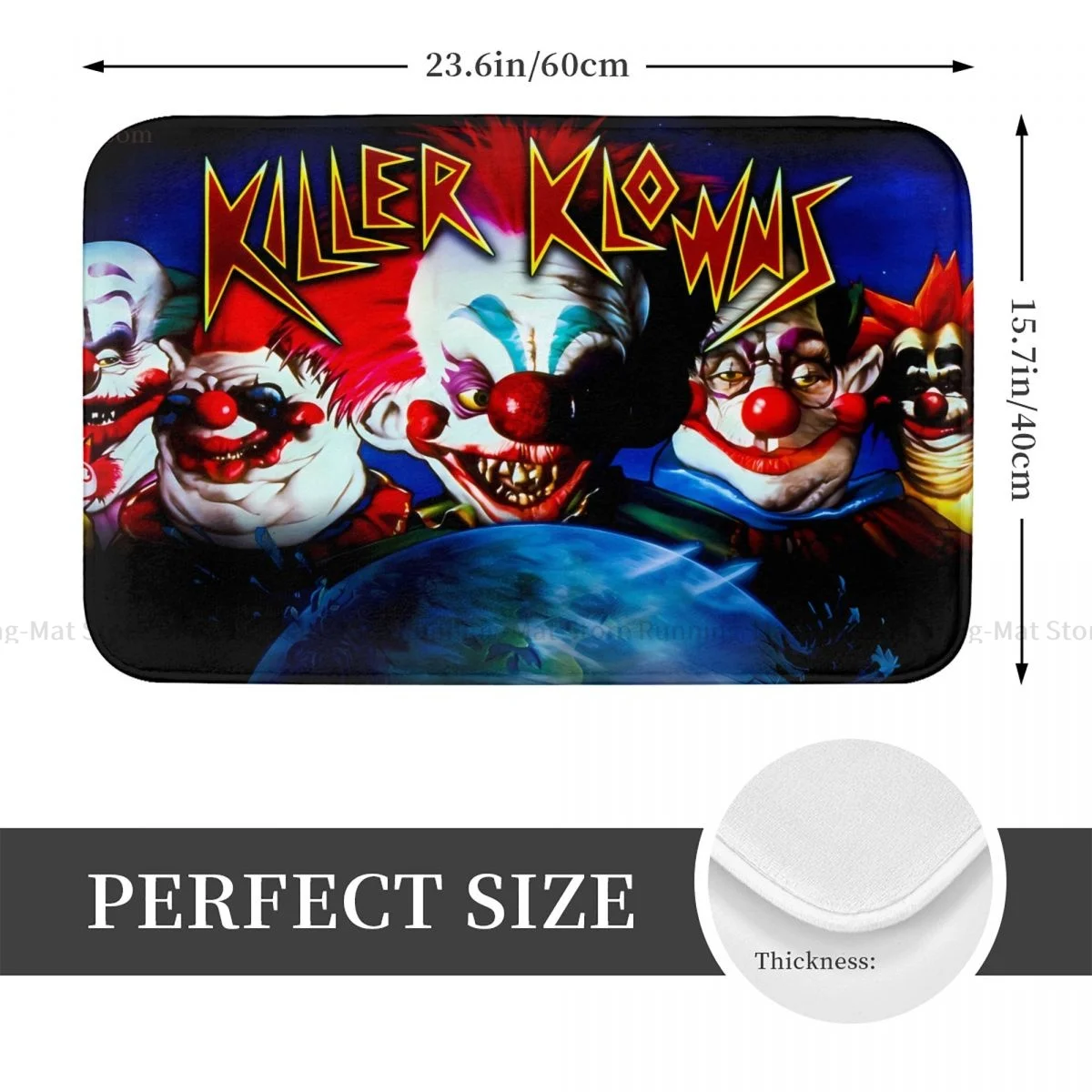 Killer Klowns From Outer Space Film Anti-Slip Doormat Bath Mat Novelty Hallway Carpet Welcome Rug Home Decor