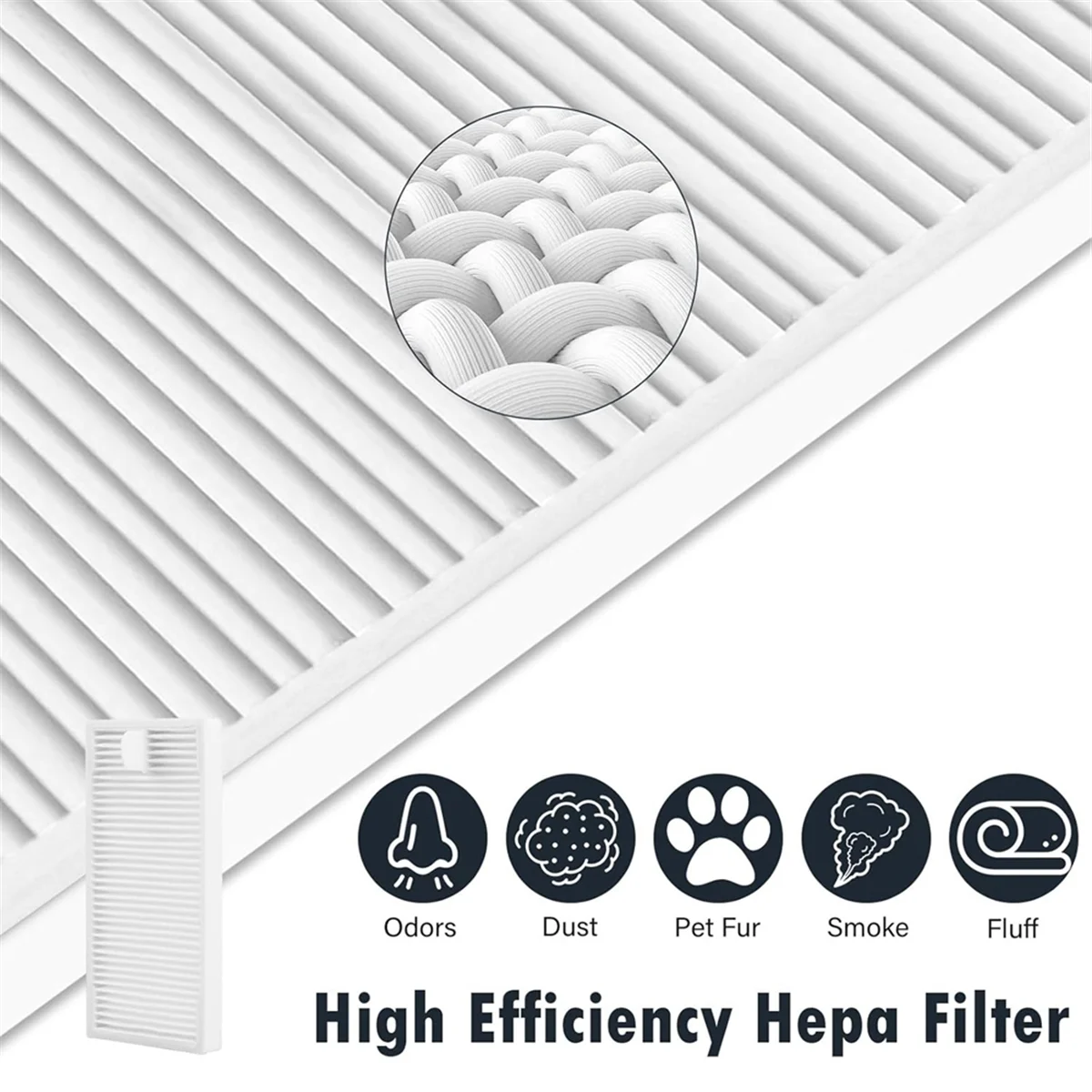 

XFDE For Eureka E10s Robot Vacuum Cleaner Main Side Brush Mop Cloth Filter Replacement Parts Accessories