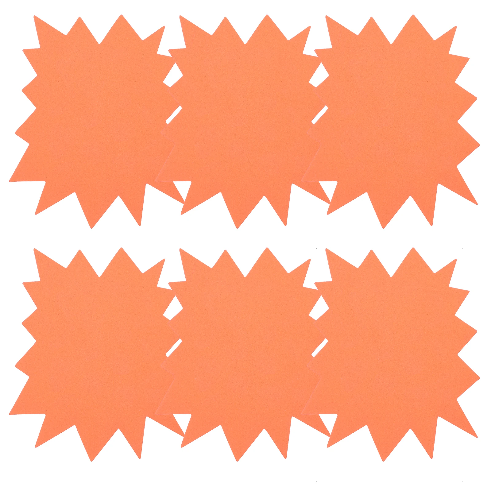 30pcs Explosion Shape Price Tag Fluorescent Bright Durable Paper For Store Garage Sale Real Promotional Sticker Craft