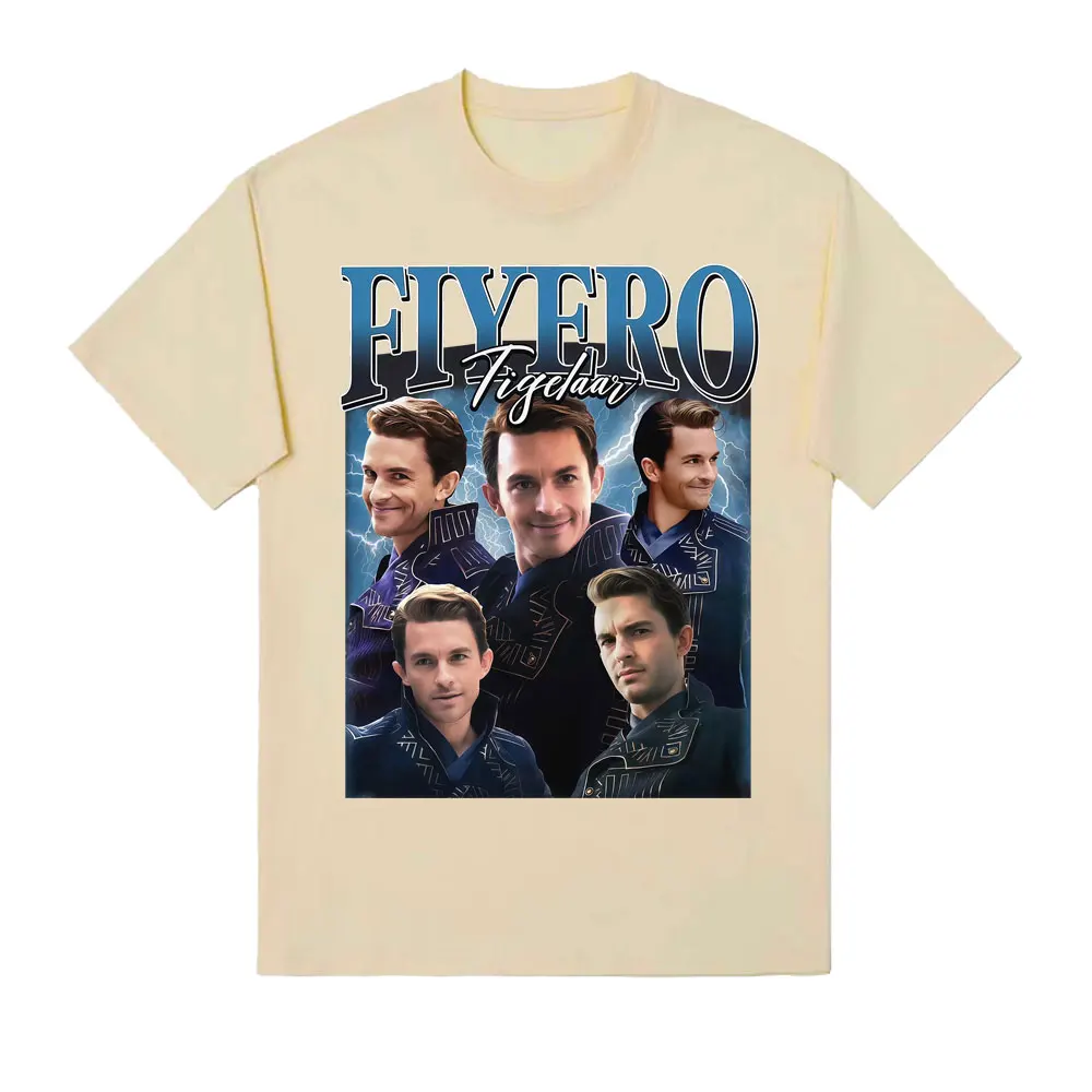 جوناثان بيلي برينس فييرو تي شيرت الشريرة الموسيقية برودواي الرسومات تي شيرت الرجال النساء خمر نمط المتضخم القطن تي شيرت