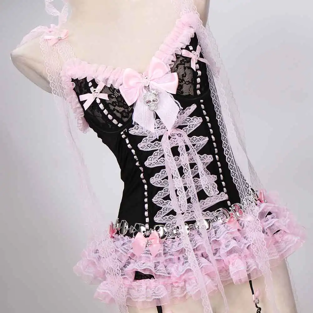 Goth Tops Cyber Women's Punk Rock Clothes E-Girls Rave Harajuku Y2K T-shirt Emo Clothing Kawaii Festival Gothic Tank Grunge