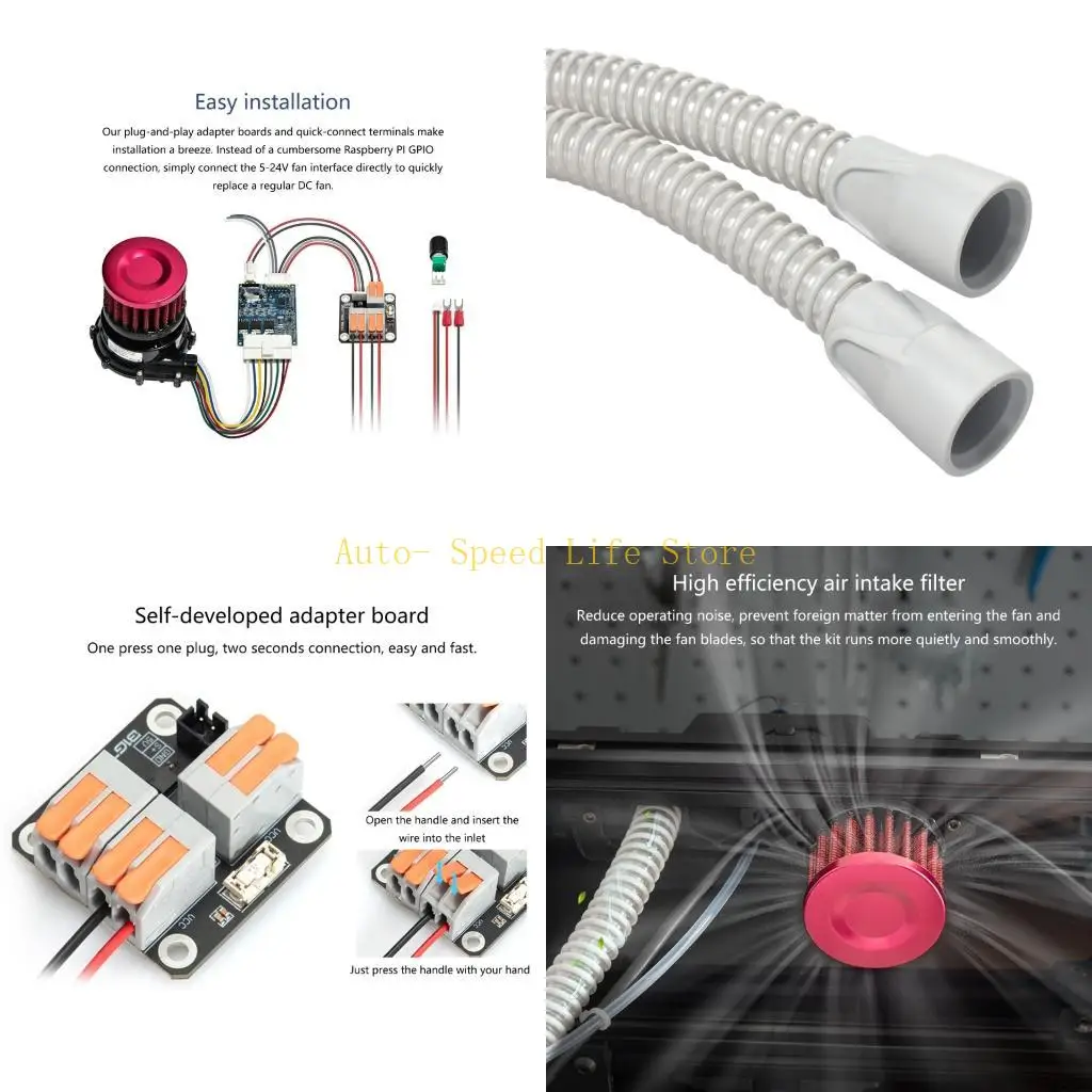 

02DA 24V вентилятор бесщеточных центробежных воздуходувок WS7040 для -принтеров Vzbot и Hevort