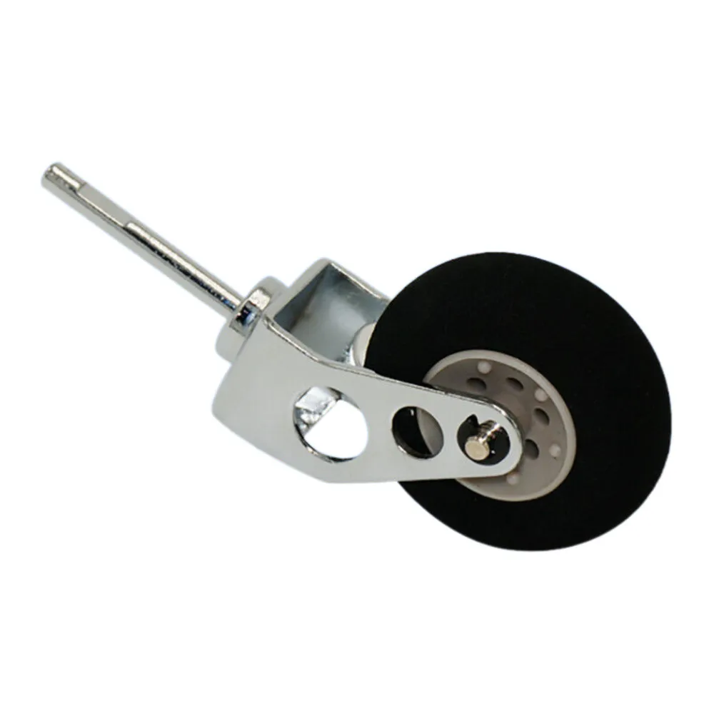 1 Set Stainless Steel Tail Wheel Bracket/Metal Lading Gear Tripod With Sponge Wheel RC Accessory