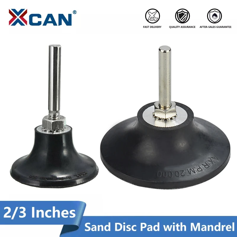 XCAN 2-Inch 3 inch Roll Lock Sanding Discs Holder Roll Lock Disc Pad Quick Change Adapter with 1/4 Shank