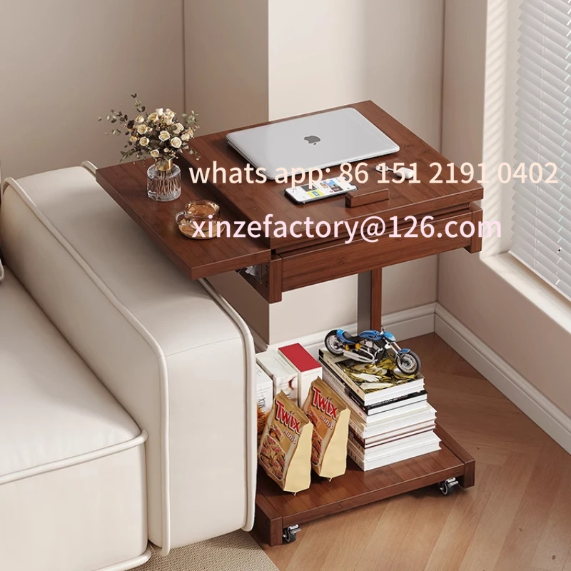 

Customizable Bedside Table Multifunctional Sofa Side Table with Storage for Balcony Tables Home Living Room Fu