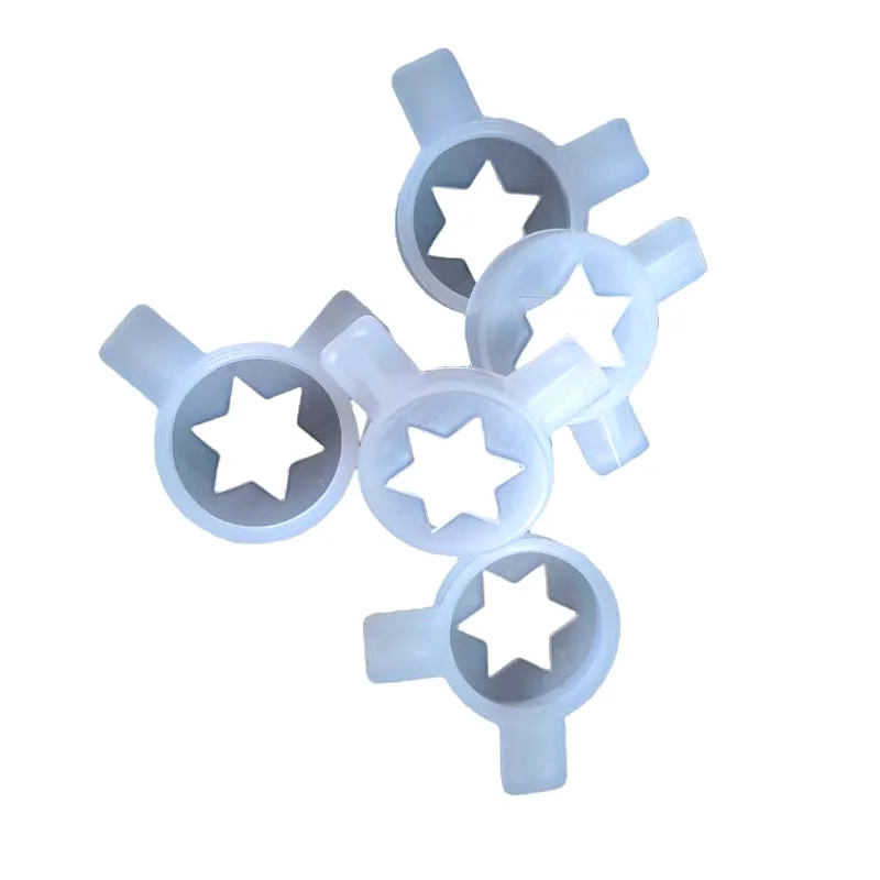 5PCS/lot Ice Cream Maker Parts Hexagon Shape Plastic Nozzle Diameter 29mm