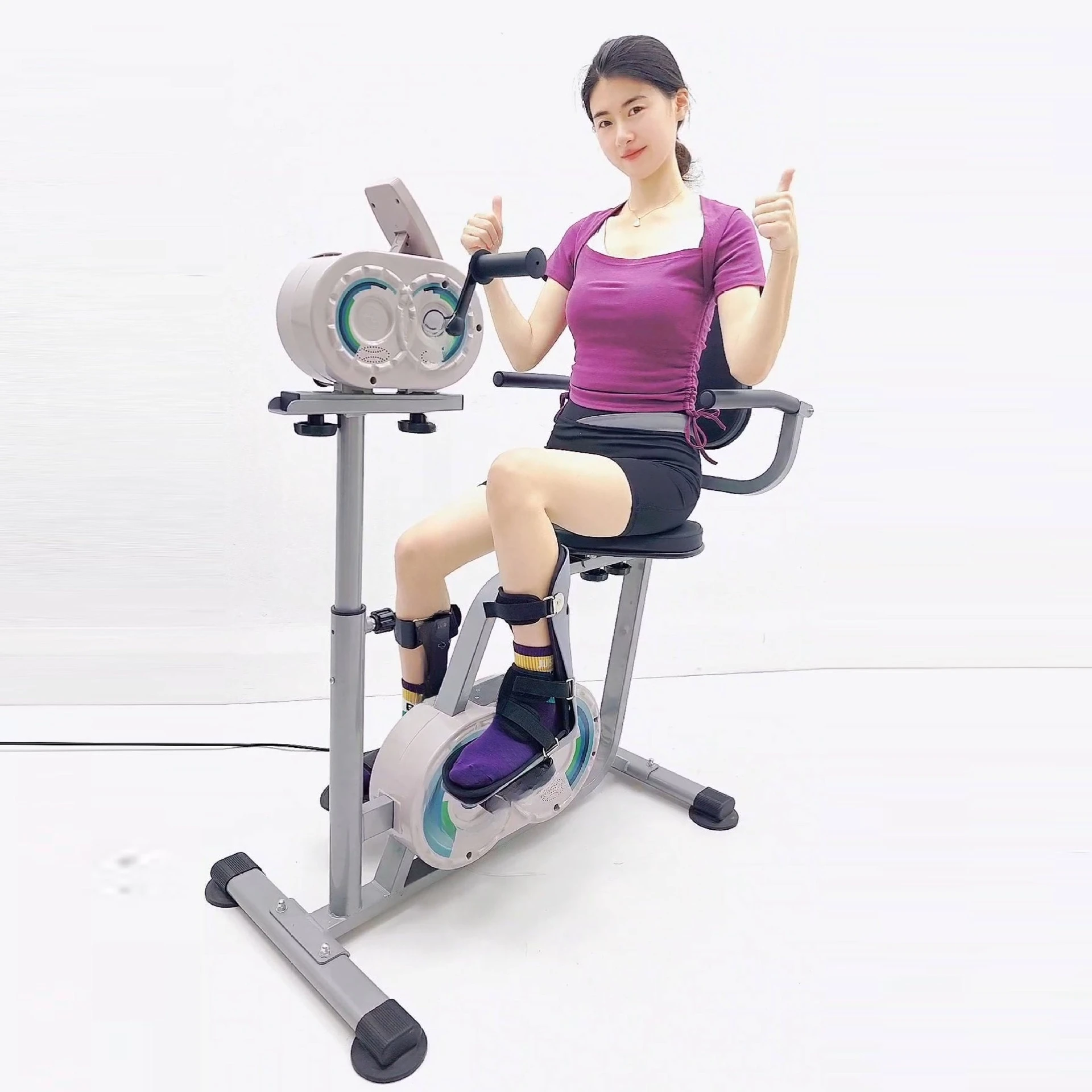 Electric voice intelligence, lower limbs and feet on exercise bikes, dual-purpose training equipment