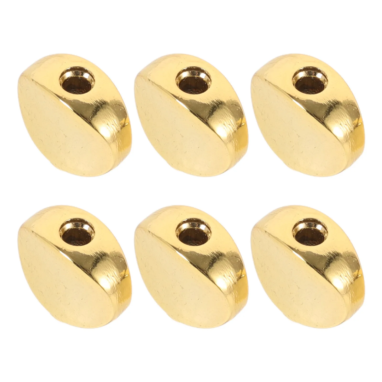 

6pcs Guitar Tuning Pegs Buttons Metal Round Concave Zinc Alloy Gold Finish For Acoustic Electric Bass Ukulele Replacement Parts