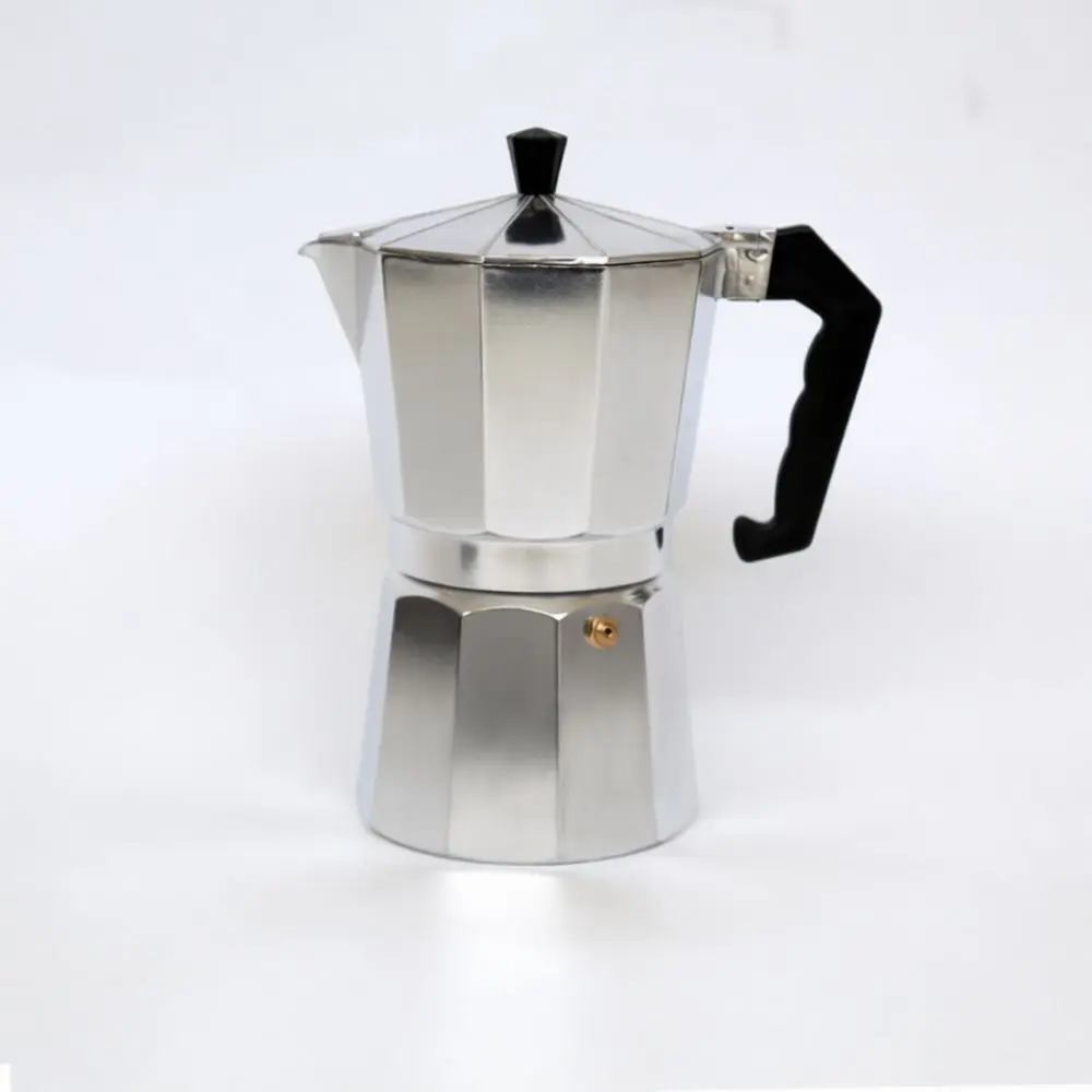 Aluminum Espresso Maker Dual Valve Moka Pot Stove Top Coffee Brewer Italian Style Extraction Percolator Kitchen Gift