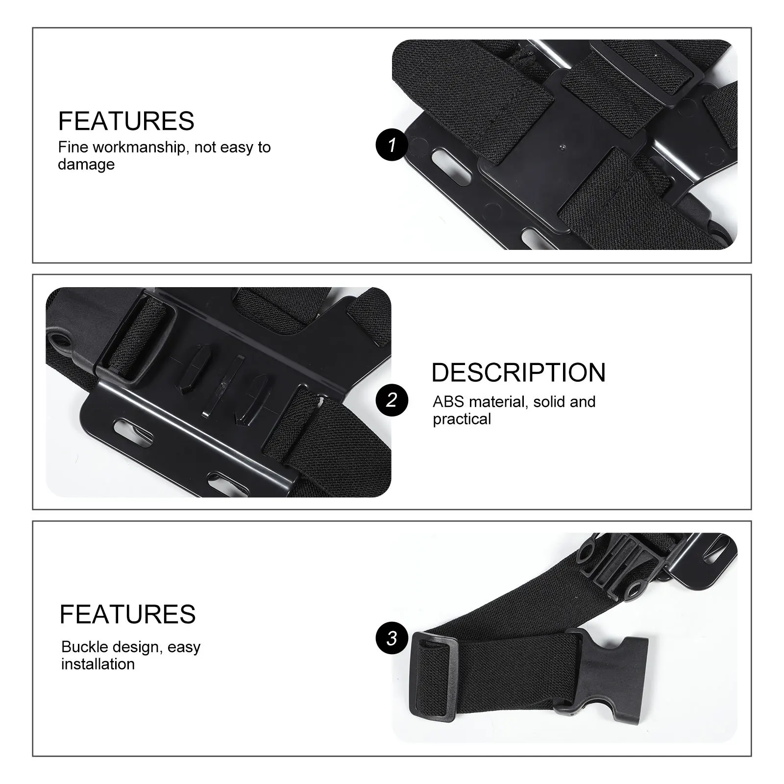 

1 Set Of Adjustable Camera Chest Harness For Outdoor Sports, Durable Waist Belt For Mountaineering Travel Cycling High Angle