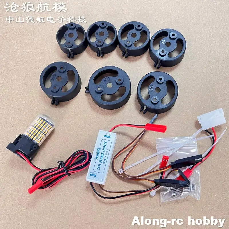 Freewing 70 80 90 Inrunner Motor Impeller Afterburn Controller LED RC Flugzeugmodelle Flugzeugzubehör Heckflammenlichter