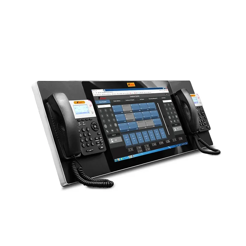 KNTECH Ip Pbx System software Control Center Desk With Ip Pbx System software Control Center Attendant Console KNDDT-1-A21