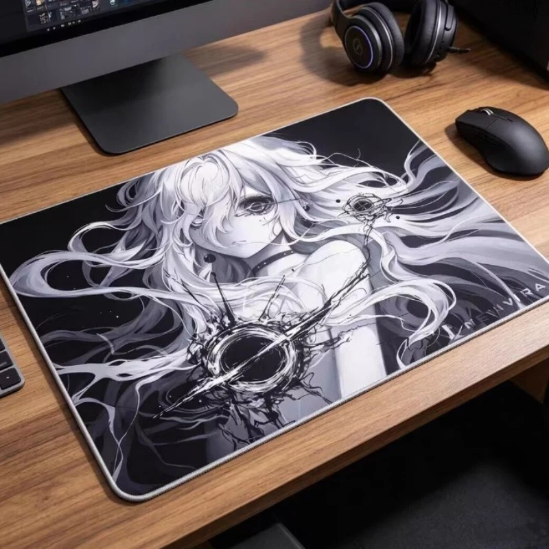 PANPAD Esports Tempered Glass Mouse Pad Replica Custom Anime Animation Gaming Pads Large Size Table Mat for Keyboard Accessories