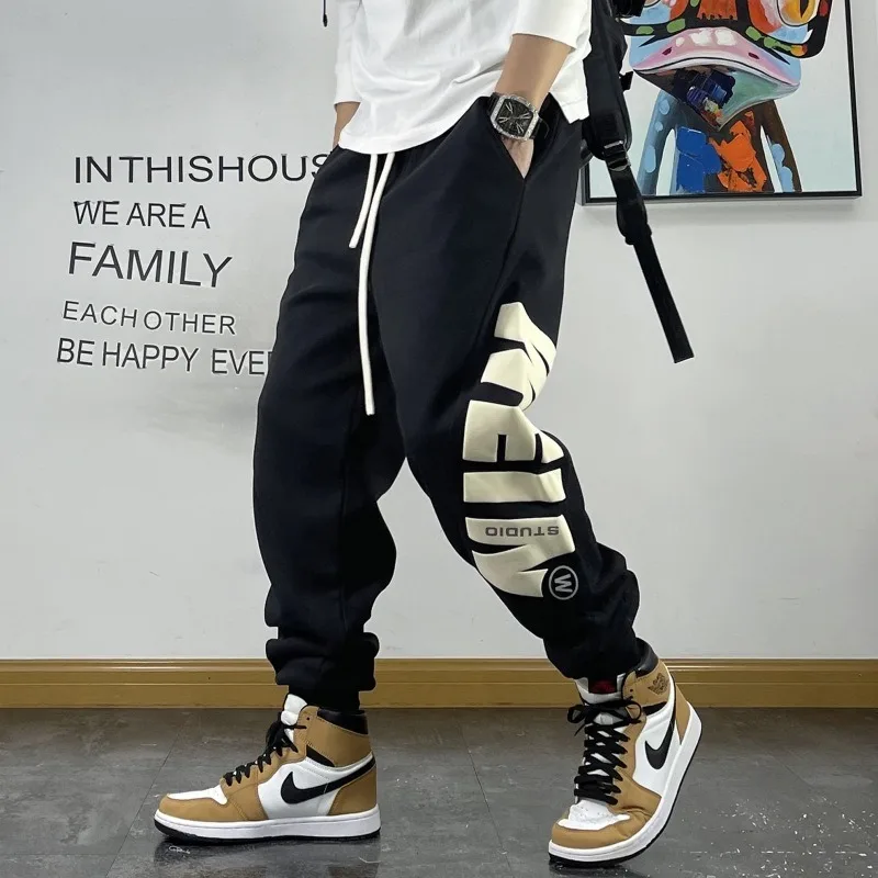 2026 Autumn New Y2k Hip Hop Wide Leg Pants for Men Japan Korean Fashion Streetwear Men's Casual Trousers Joggers Sweatpants
