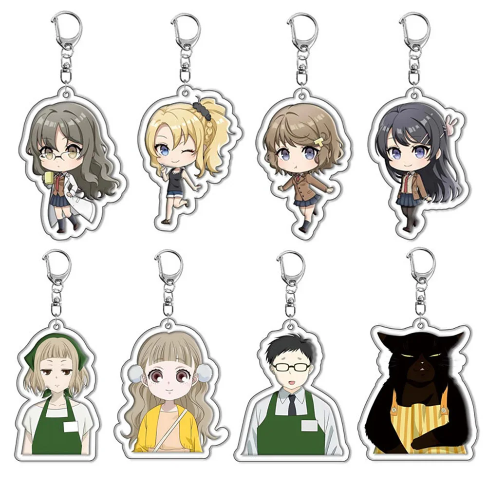 Anime TThe Masterful Cat Is Depressed Again Acrylic Keychain Model Cosplay Characters Ornament Accesorios Goods Collection Gifts