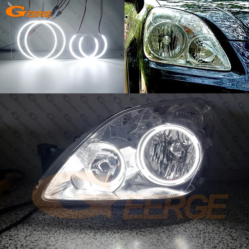 

Geerge For Honda CR-V CRV II 2005 2006 Ultra Bright Led Angel Eyes Kit Halo Rings Day Light