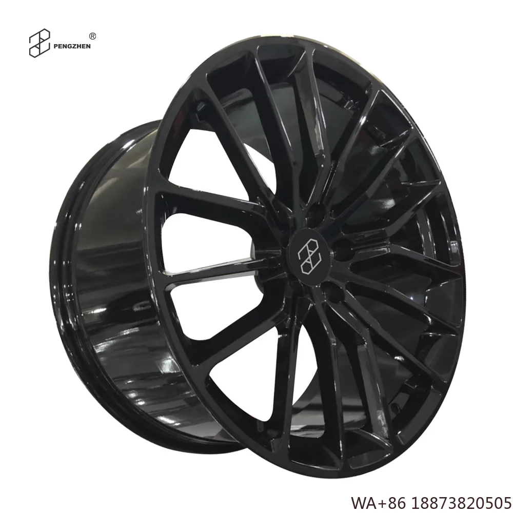 For  Top Popular Gloss Black  Multi Spoke 5 Lug Forged Aluminum Wheels 5x114.3 17 18 19 20 Inch Rims Wheels Jant for Mustang