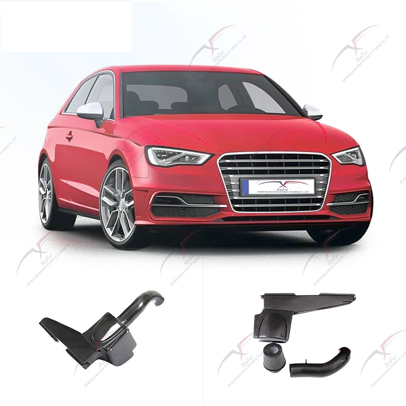 

Подходит для AUDI A3 S3 1,8 T 2,0 T, автомобильные детали, комплект системы холодного впуска из углеродного волокна, система фильтрации холодного впуска