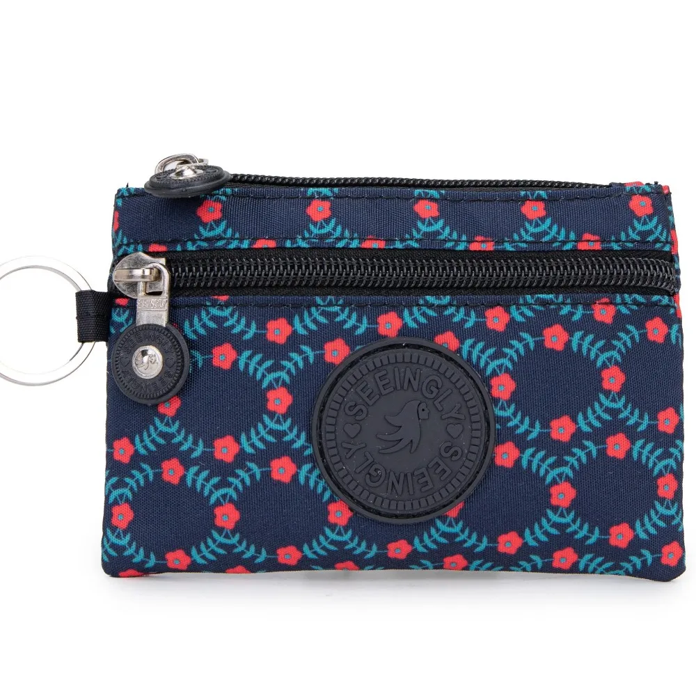 New Canvas Money Coin Purse Durable with Key Ring Waterproof Credit Card Holder Wear-resistant Wallet Money Bag Male Female