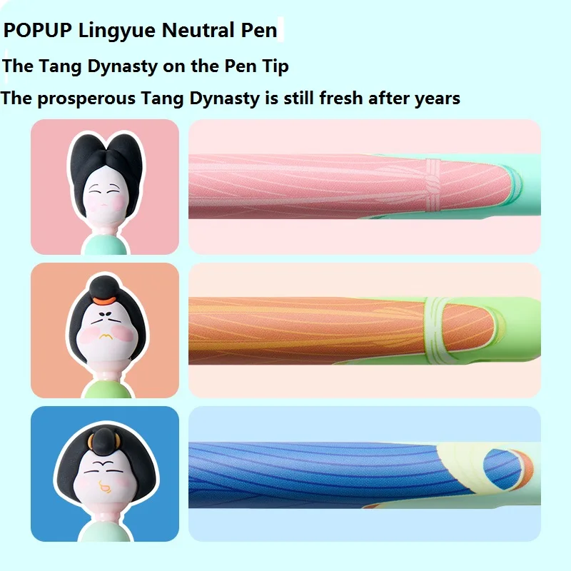 

Гелевая ручка KACO POPUP для национального музея, 3 шт./компл., боковой пресс 0,5 мм, черная, гладкая, для студенческого экзамена, милые канцелярские принадлежности для снятия стресса