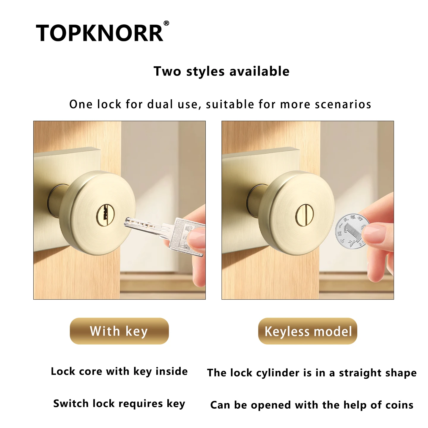 

Дверной замок для ванной комнаты, домашний замок с ключом, золотая дверная ручка, бытовой бесшумный одноязычный замок без ключа для ванной комнаты, черный деревянный дверной замок