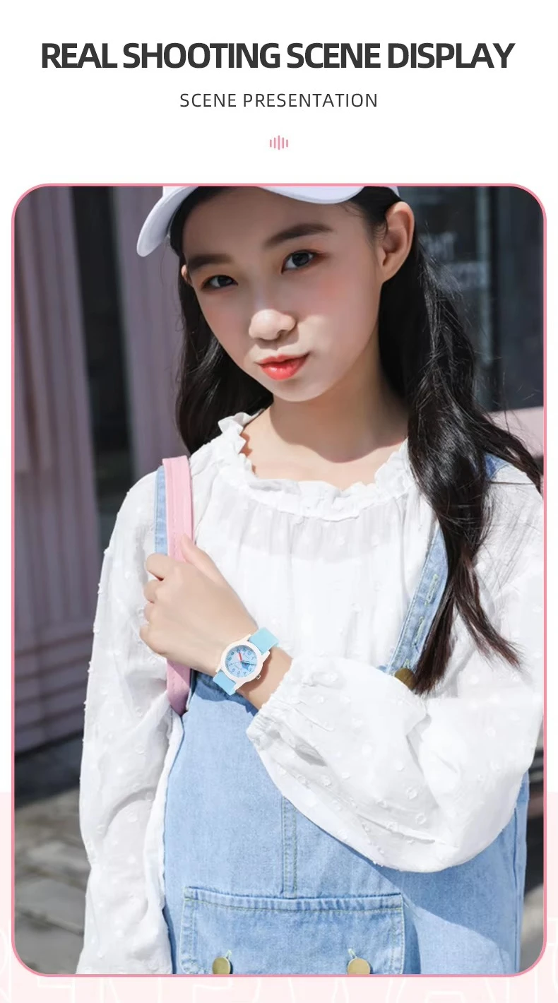 جديد بنين بنات ساعة 30 متر مقاوم للماء كوارتز ساعة أطفال أزرق وردي رقمي للأطفال ساعات رياضية ساعات منبه هدايا