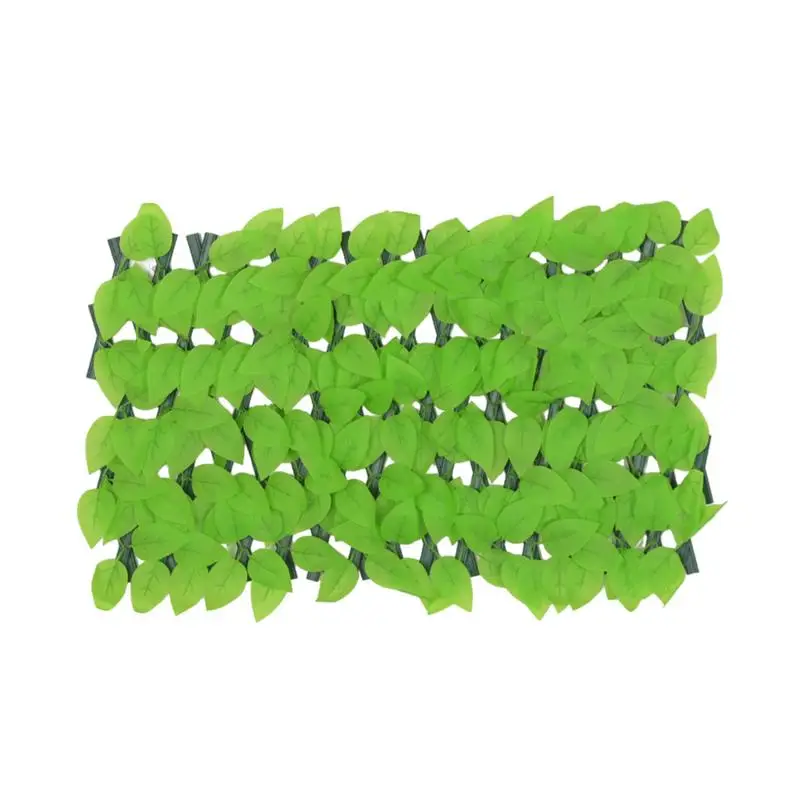 Expandable Privacy Fence Greenery Artificial Hedges Vine Leaf Panels Wall Decor Anti-UV Hedges For Apartment Deck Balcony Living