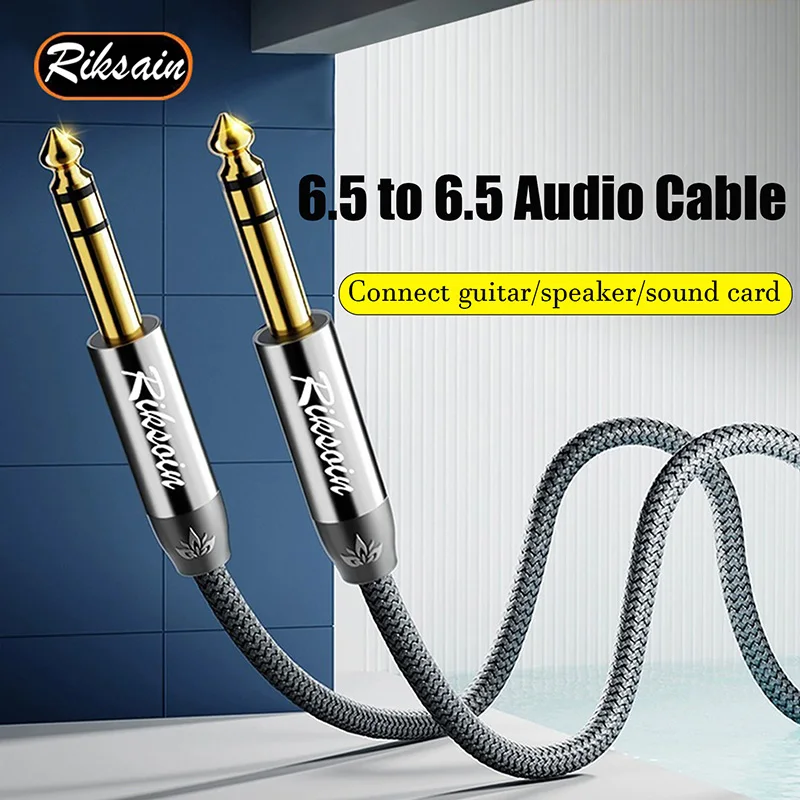 

6.35mm TRS Stereo Audio Jack Cable Male to Male Guitar Instrument Cable for Electric Guitar Bass Guitar Electric Mandolin Mixer