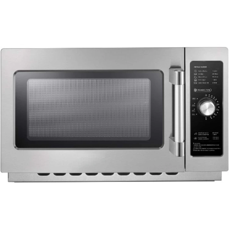 

Midea Equipment 1034N0A Countertop Commercial Microwave Oven with Dial, 1000W, Stainless Steel, 1.2 CuFt