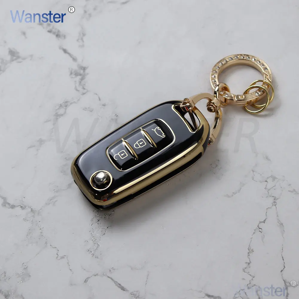3 Buttons TPU Car Key Case Fob Cover Holder for Renault Duster Megane Duster Sandero Kangdoo Captur Twingo Arkana Clio 5 Logan