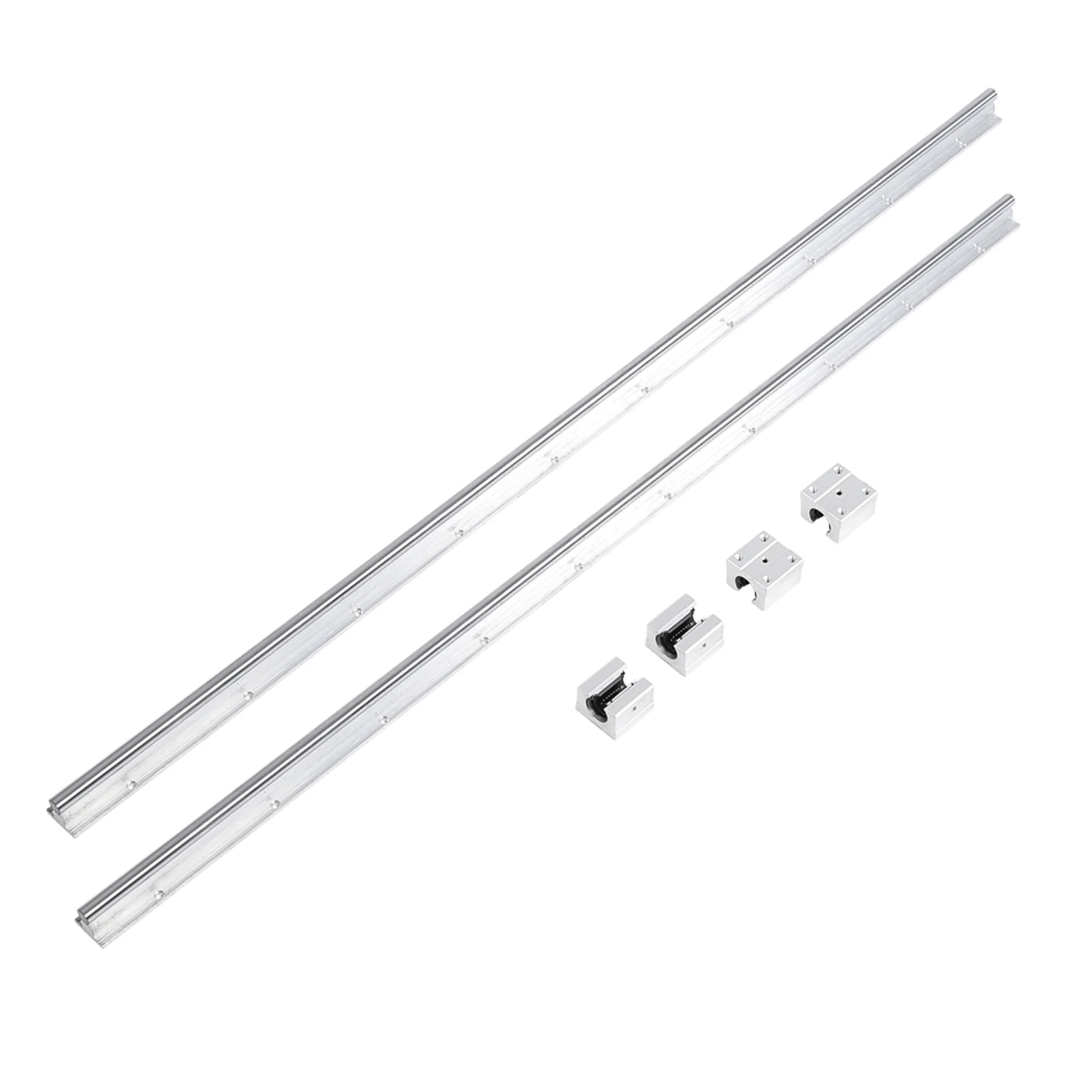 Bearing Slide Block 2Pcs Linear Rail Shaft SBR12-1000mm 12mm Linear Slide Rail Shaft SBR12UU Bearing Block