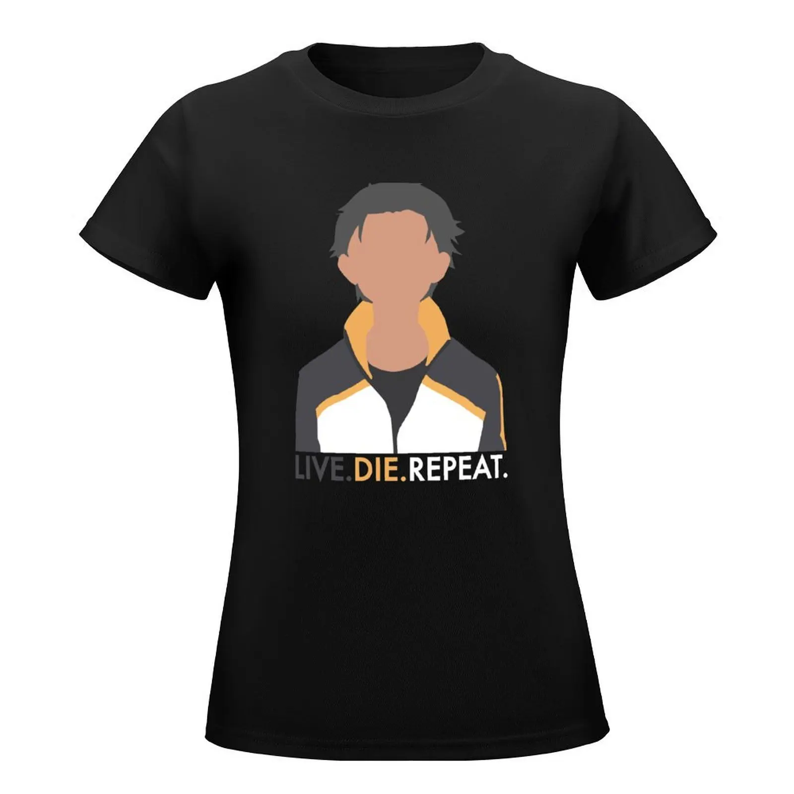 Live. Die. Repeat. / Re Zero T-Shirt vintage clothes summer top kawaii clothes Aesthetic clothing Woman clothes