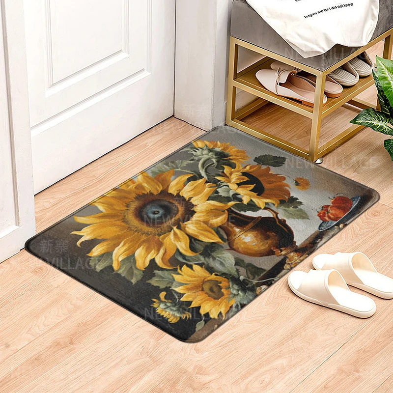 House entrance carpet Home door mat Modern Nordic style Room Bath Foot bathroom non-slip Kitchen water absorption rugs Abstract