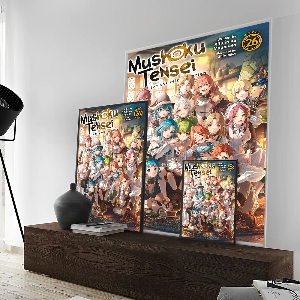 Mushoku Tensei Jobless Reincarnation Whitepaper Poster Waterproof Paper Sticker Coffee House Bar Aesthetic Art Wall Painting