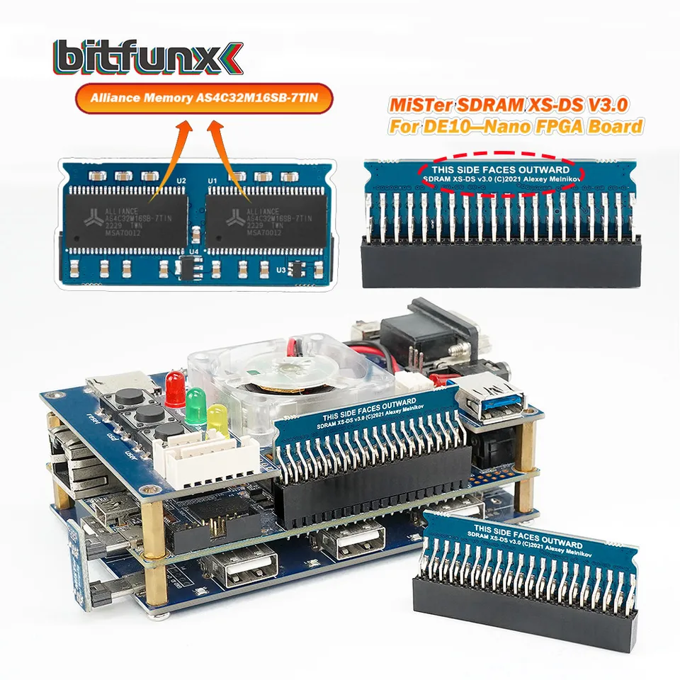 BitFunx 手動溶接 SDRAM エクストラスリム (XS-DS) v3.0 ボード 128MB