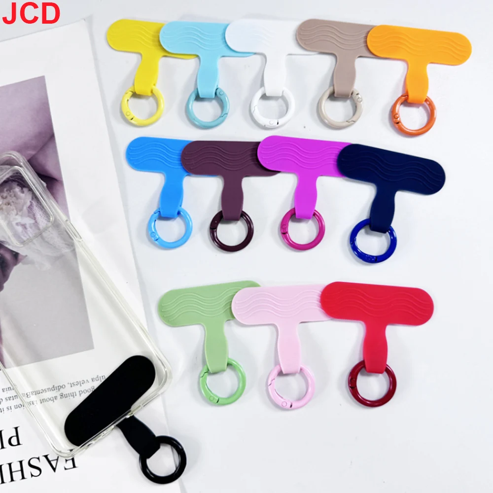 JDC 5 قطعة جراب هاتف من السيليكون حبل معلق معصمه المفاتيح سلسلة هواتف طوقا قطعة معلقة ثابتة انفصال الهاتف الخلفي ملصق #3