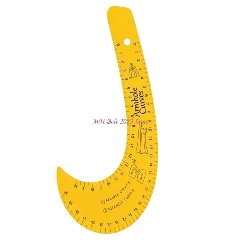 49ME Sewing Ruler Acrylic French Curved Pattern Ruler For Clothing Pattern Drafting