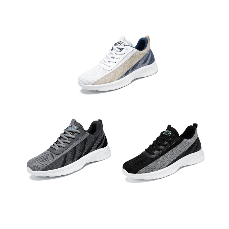 Heren lente nieuwe casual loopschoenen sport ademend antislip tennissneakers zachte zolen ultralichte studentenbezorgschoenen