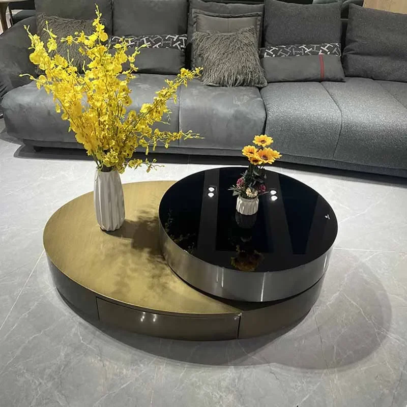 

Drawers Luxury Coffee Tables Clear Large Unique Design Nordic Coffee Tables Modern Floor Hotel Mesa Centro Salon Home Furniture