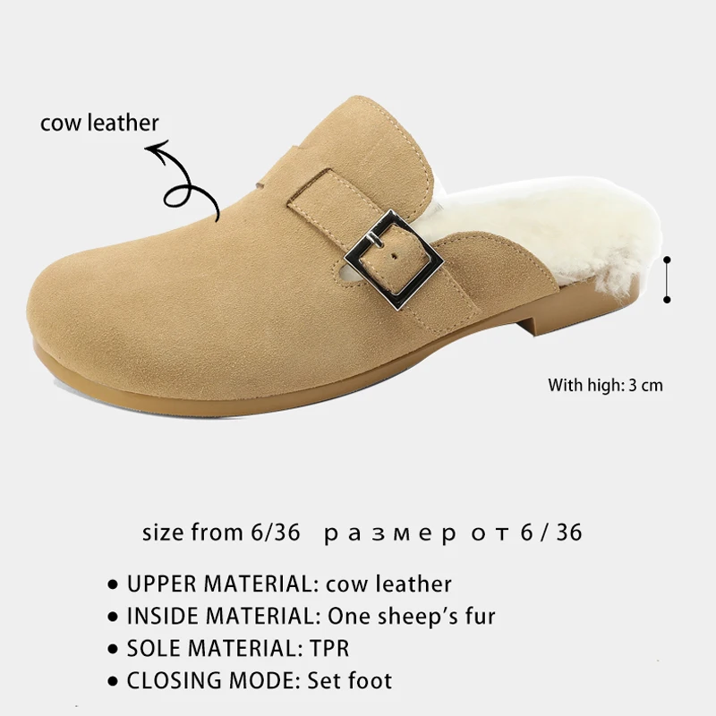 Ods Square Toe Low Heel Shoes Women Split Leather Ballet Flats Concise Women Flats Solid Soft Shoes Woman  Large Size 41 42 40