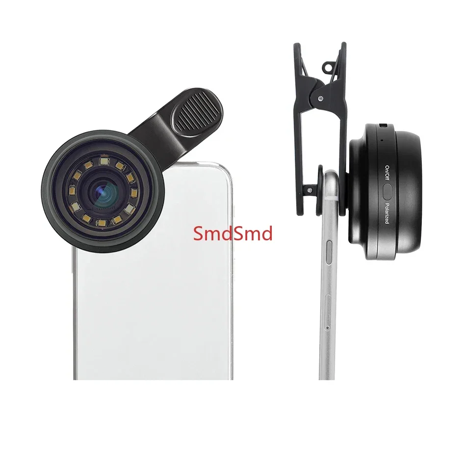 Polarized Optical 10X Skin Magnifier Smartphone Dermatoscope DE-400 pocket round dermoscopy for home use