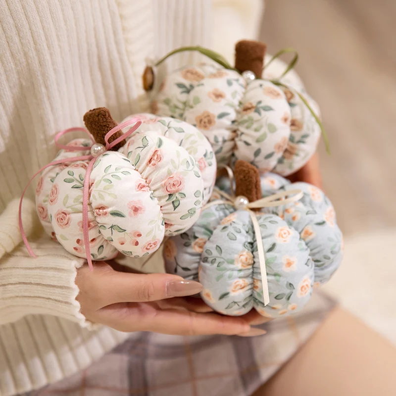 Süßes Kawaii Zartes Kürbis Süßes Romantisches Baumwollplüsch-Liebeskissen Schöne weiche Pflanze Gefüllte Puppe Dekor Wurfkissen Halloween