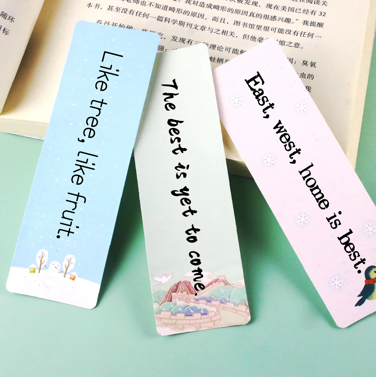 CardJoin color bookmark Reading memory identification paper strips printing paper