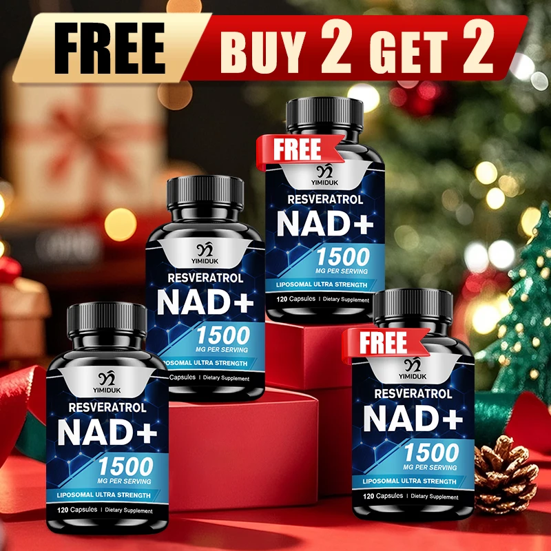 

NAD+ Supplements, with Resveratrol, for Cellular Health, Stamina & Healthy Aging - Ultra Strength Capsules