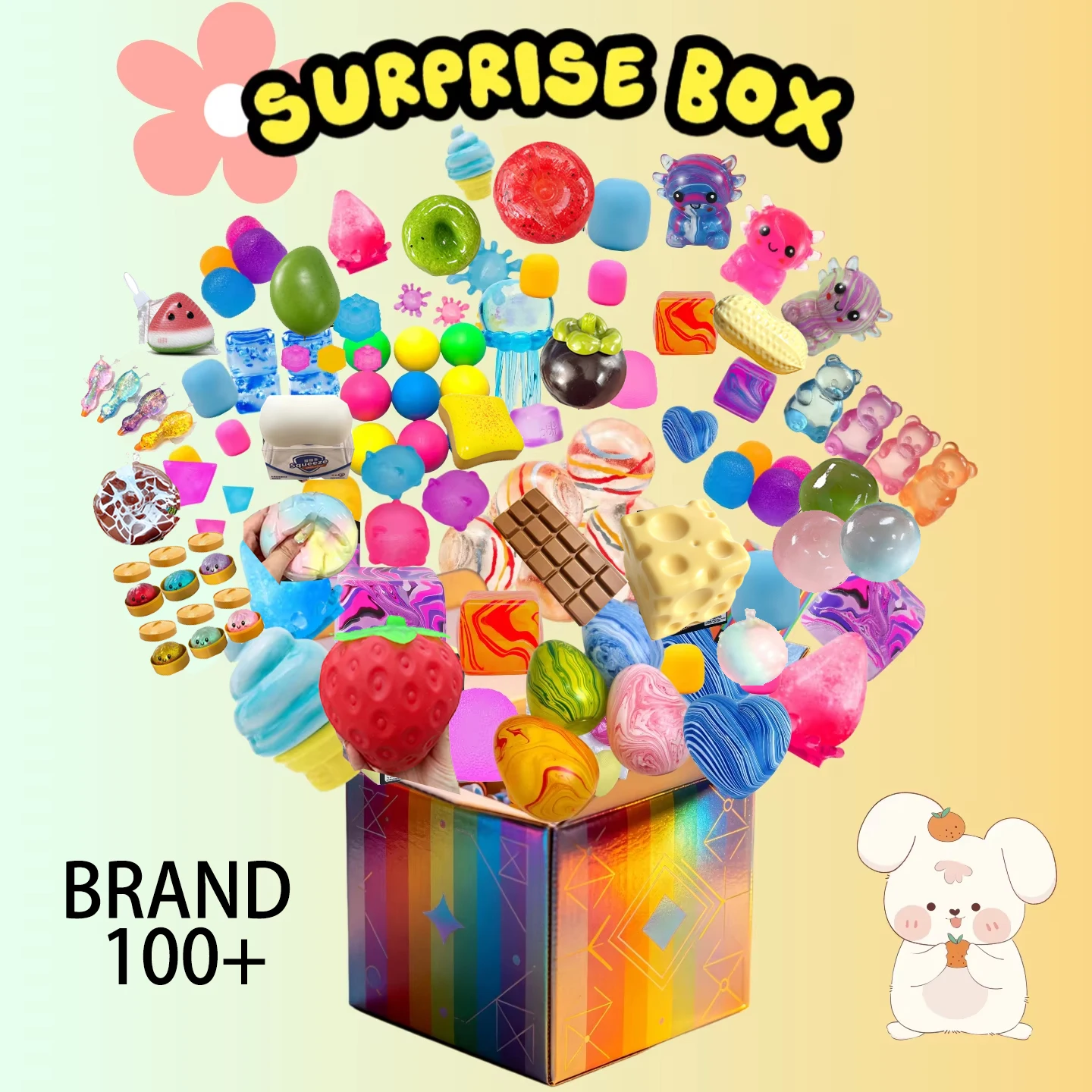 Kids Toys Box - 100+ Buah Mainan Squishy Blind Box