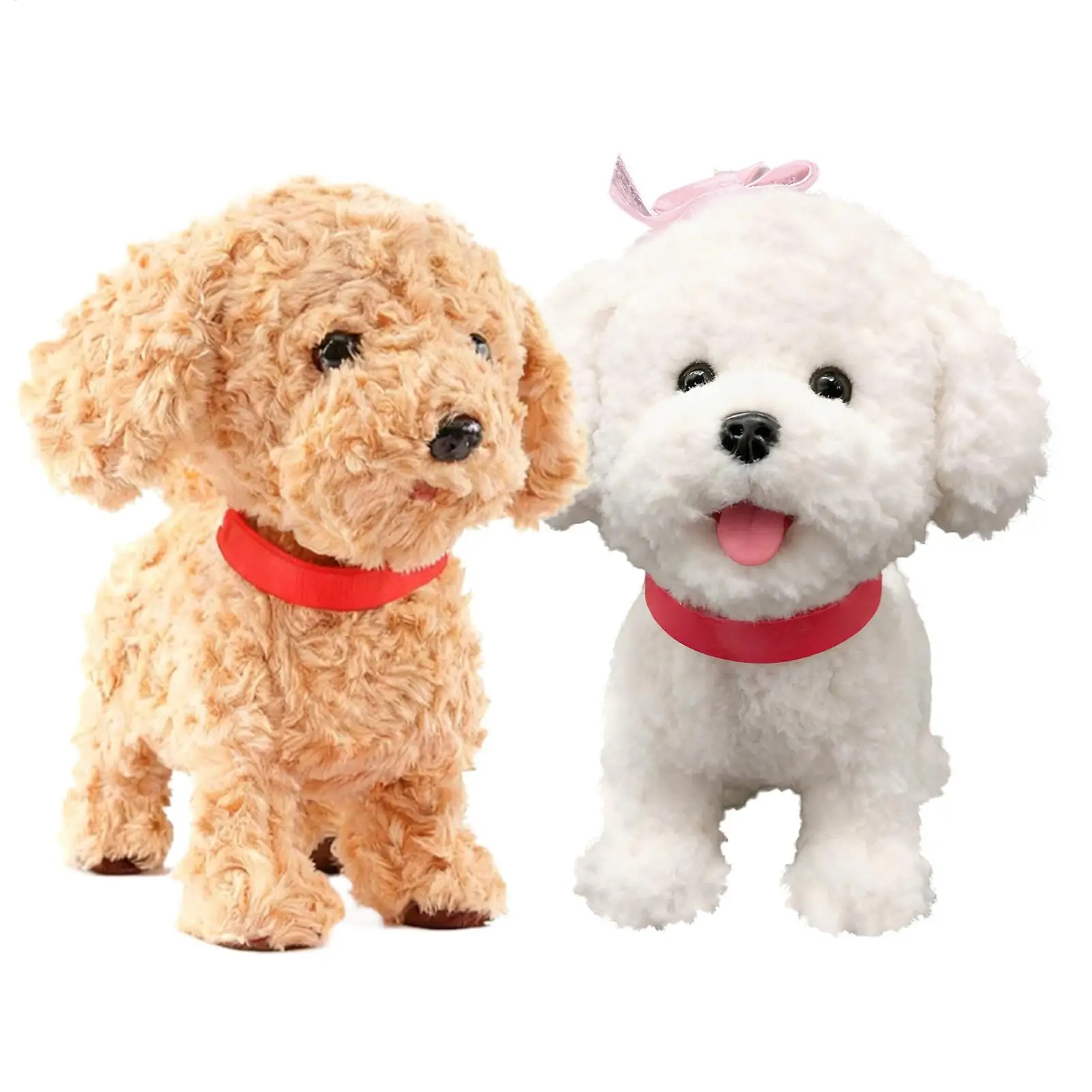 

26cm Robot Dog Realistic Plush Soft Smart Toy Touch Sensing Ai Robot Dog With Voice Mimic For Kids Boys Girls Birthday Christmas