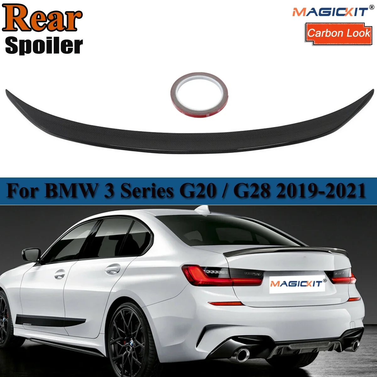 For Bmw 3 Series G20 Spoiler Rear G28 2019-2022 Rear Tail Trunk Boot Wing Decoration MP Styling